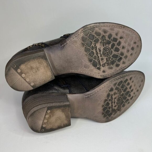 Circle G By Corral Q 5025 LD BLUE STAR‎ INLAY & STUDS ANKLE LEATHER BOOTS Size 7 - Picture 14 of 16